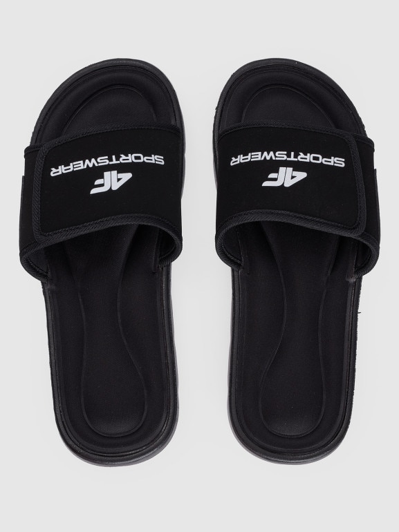 Męskie klapki 4F 4FRSS25FSLIM026 - czarne