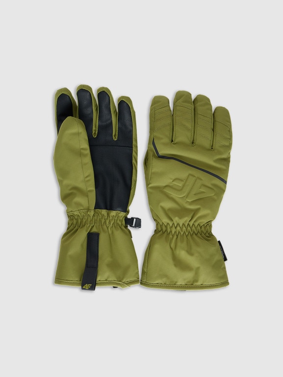 Męskie rękawiczki narciarskie Thinsulate z membraną NeoDry 4FRAW25AFGLM220 - zielone