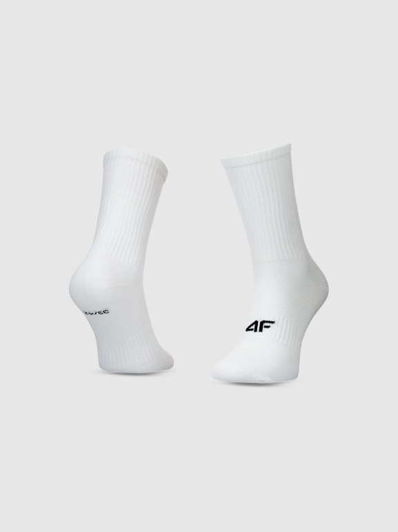 Męskie skarpetki basic (3-pak) 4FWMM00USOCM478 - białe