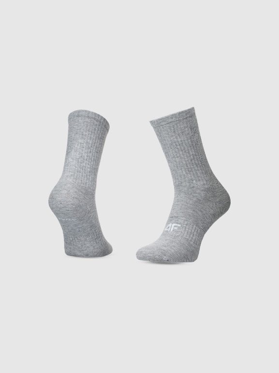 Męskie skarpetki basic (3-pak) 4FWMM00USOCM478 - multikolor