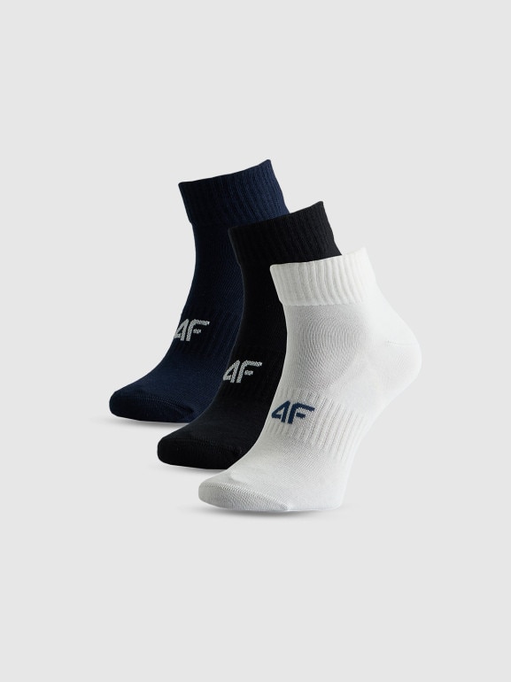 Męskie skarpetki niskie (3-pack) 4F 4FRSS26USOCM0836 - multikolor