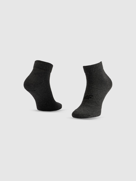 Męskie skarpetki niskie (5-pack) 4F 4FRSS26USOCM0837 - szare