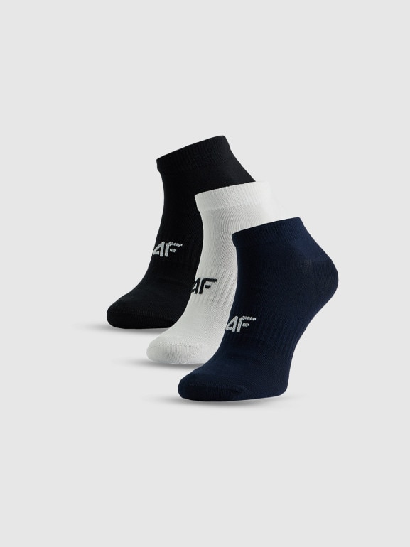 Męskie skarpetki stopki (3-pack) 4F 4FRSS26USOCM0834 - multikolor