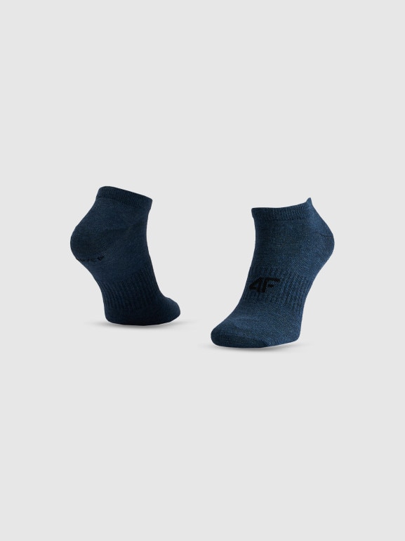 Męskie skarpetki stopki (5-pack) 4F 4FRSS26USOCM0835 - granatowe