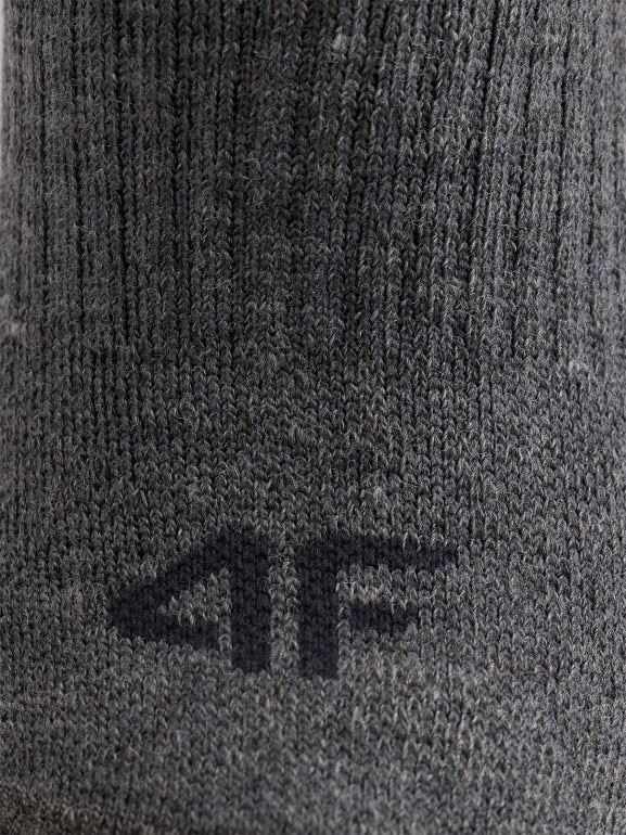 Męskie skarpetki trekkingowe 4F 4FRAW25UFSOM270 - szare