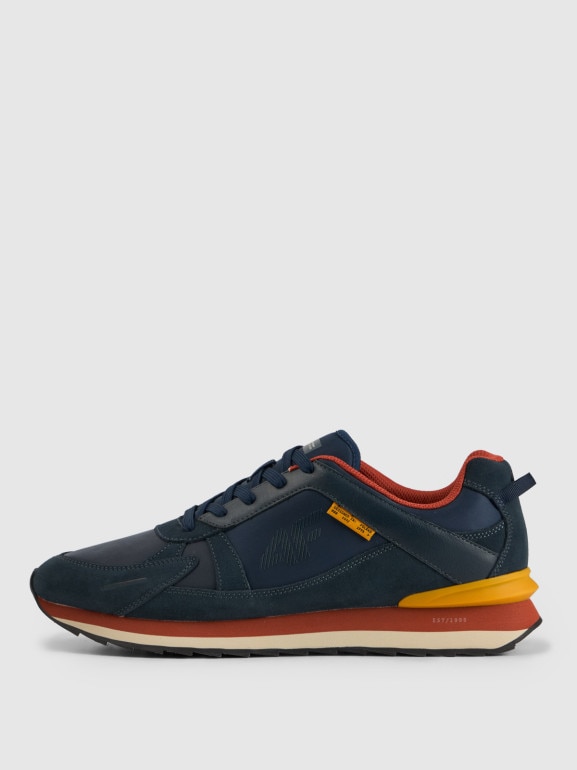 Męskie sneakersy 4CITY 4F 4FRSS26FSNEM023 - granatowe