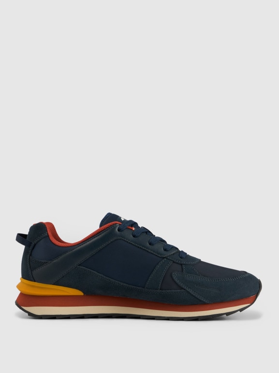 Męskie sneakersy 4CITY 4F 4FRSS26FSNEM023 - granatowe