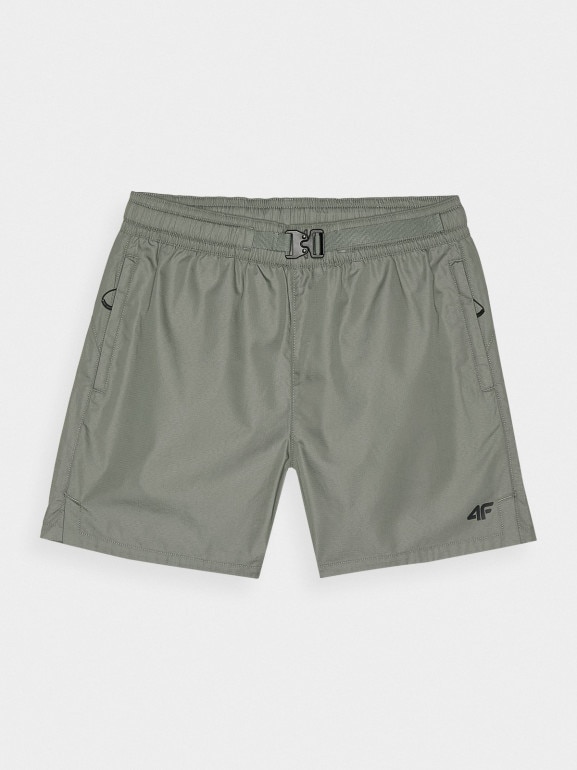 Męskie spodenki casual 4F 4FRSS24TSHOM663 - oliwkowe