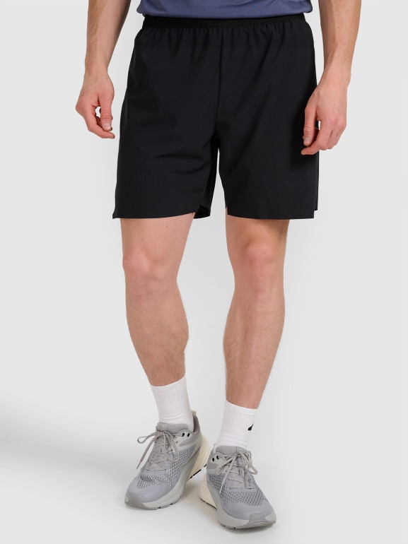 Męskie spodenki do biegania 4F 4FWAW25TFSHM1027 - czarne