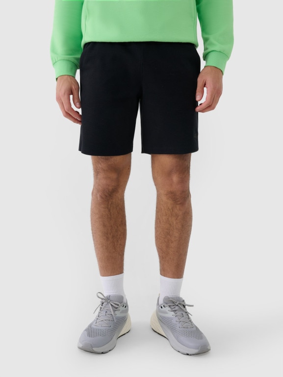 Męskie spodenki dresowe 4F 4FRSS25TSHOM698 - czarne