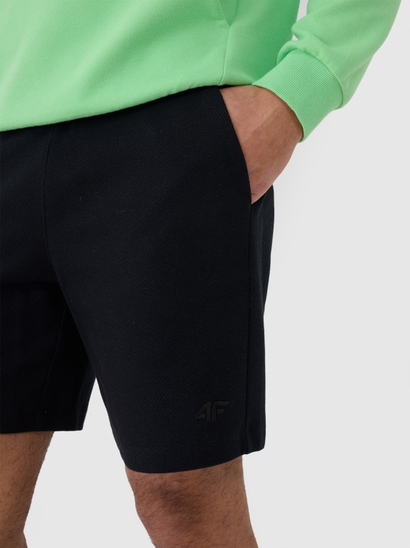 Męskie spodenki dresowe 4F 4FRSS25TSHOM698 - czarne