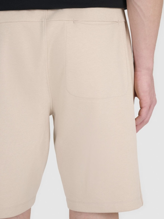 Męskie spodenki dresowe 4F 4FRSS25TSHOM745 - beżowe