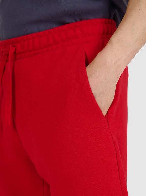 Męskie spodenki dresowe 4F 4FWMM00TSHOM543 - czerwone