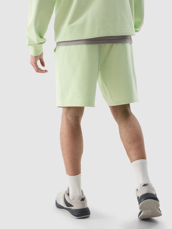 Męskie spodenki dresowe 4F 4FWSS24TSHOM330 - zielone