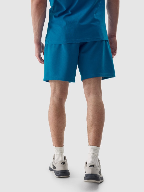 Męskie spodenki dresowe 4F 4FWSS24TSHOM330 - niebieskie