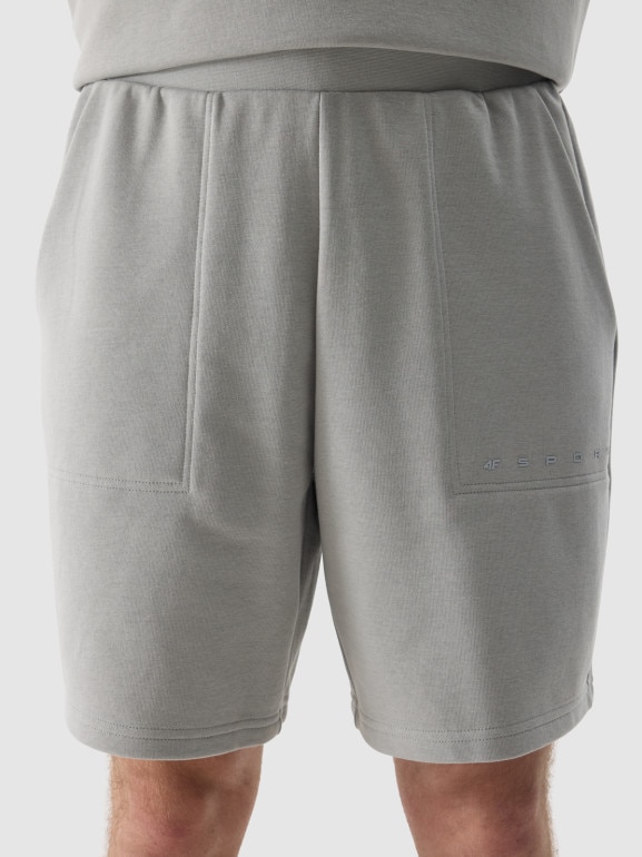 Męskie spodenki dresowe 4F 4FWSS24TSHOM330 - szare