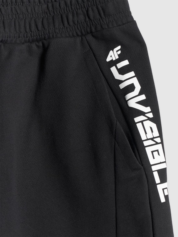 Męskie spodenki dresowe 4F 4FWSS26TSHOM744 - czarne