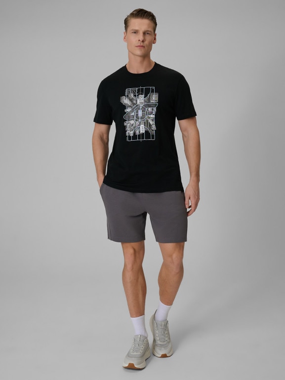 Męskie spodenki dresowe 4F 4FWSS26TSHOM744 - szare