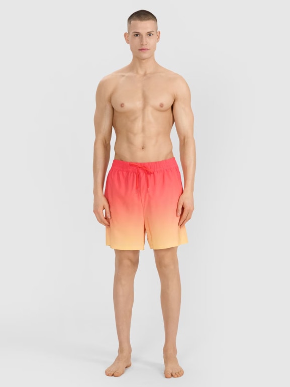 Męskie spodenki plażowe 4F 4FWSS25UBDSM132 - żółte