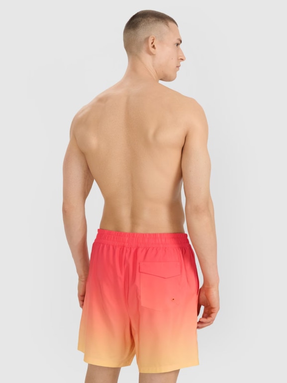 Męskie spodenki plażowe 4F 4FWSS25UBDSM132 - żółte