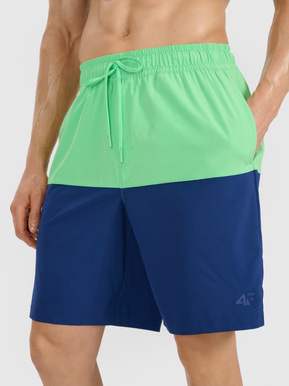 Męskie spodenki plażowe 4F 4FWSS25UBDSM135 - zielone