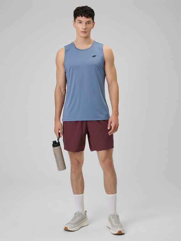 Męskie spodenki treningowe 4F 4FRSS26TFSHM1662 - burgundowe