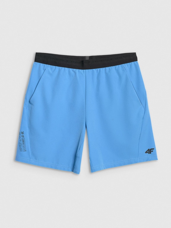 Męskie spodenki treningowe 4F 4FWAW25TFSHM0999 - niebieskie