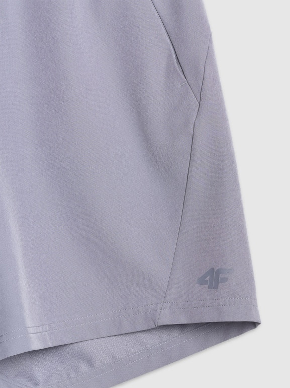 Męskie spodenki treningowe 4F 4FWAW25TFSHM0999 - niebieskie