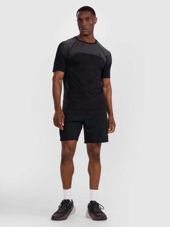 Męskie spodenki treningowe 4F 4FWAW25TFSHM1000 - czarne