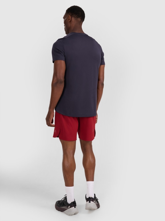 Męskie spodenki treningowe 4F 4FWAW25TFSHM1000 - czerwone