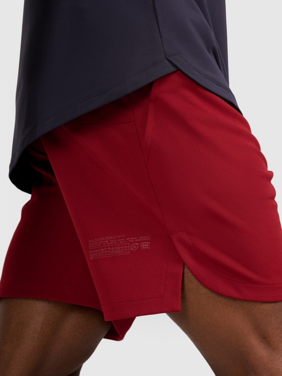 Męskie spodenki treningowe 4F 4FWAW25TFSHM1000 - czerwone