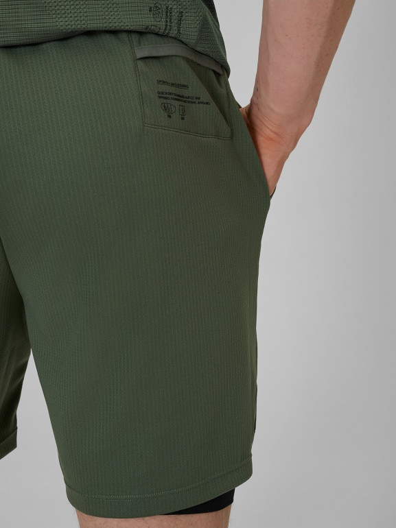 Męskie spodenki treningowe 4F 4FWSS26TFSHM1259 - khaki
