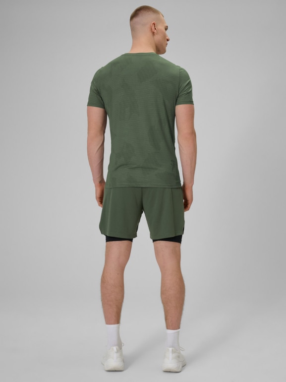 Męskie spodenki treningowe 4F 4FWSS26TFSHM1259 - khaki