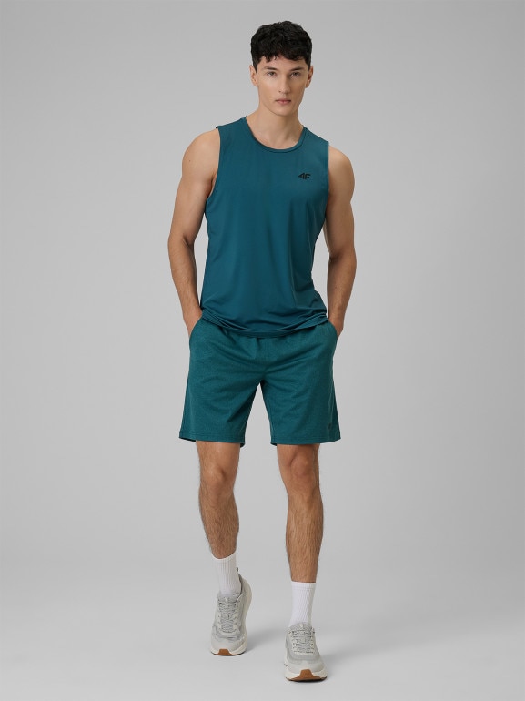 Męskie spodenki treningowe 4F 4FWSS26TFSHM1277 - zielone