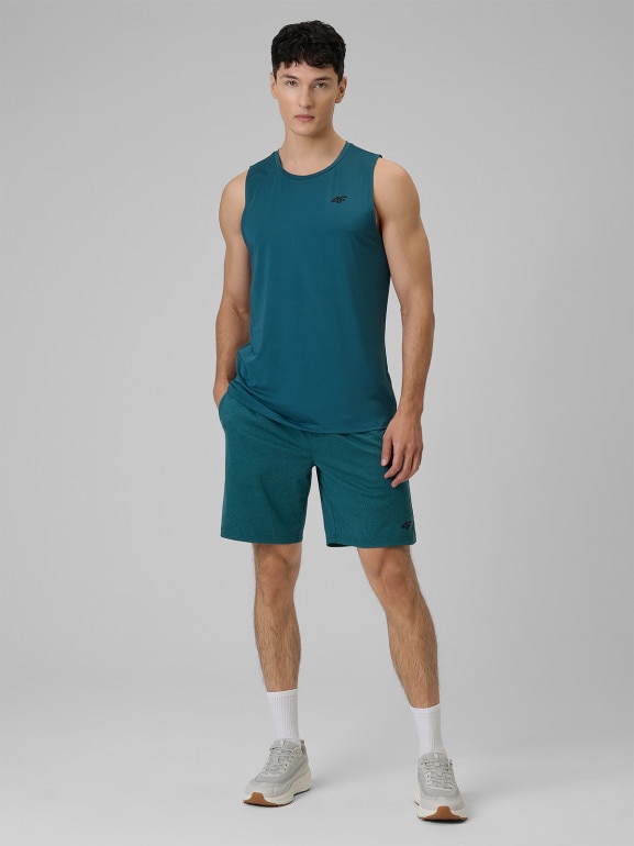 Męskie spodenki treningowe 4F 4FWSS26TFSHM1277 - zielone