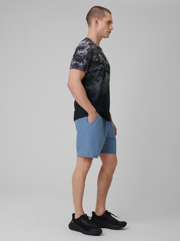 Męskie spodenki treningowe 4F 4FWSS26TFSHM1278 - denim