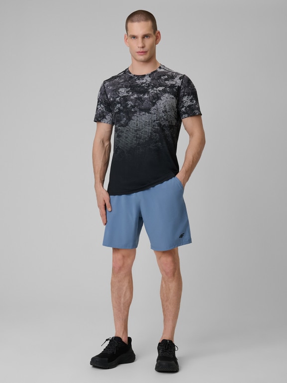 Męskie spodenki treningowe 4F 4FWSS26TFSHM1278 - denim