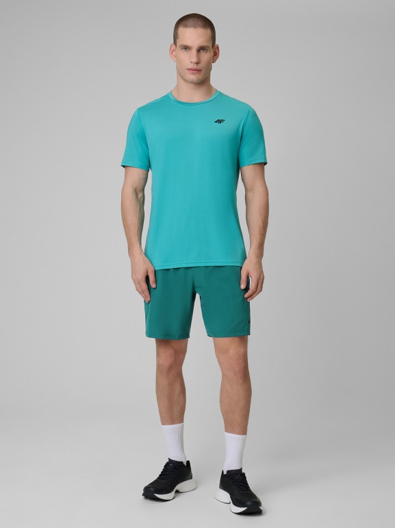 Męskie spodenki treningowe 4F 4FWSS26TFSHM1278 - zielone
