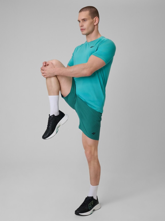 Męskie spodenki treningowe 4F 4FWSS26TFSHM1278 - zielone