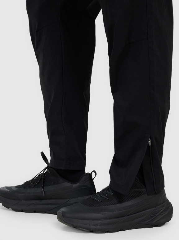 Męskie spodnie casual 4F 4FRAW25TTROM1612 - czarne