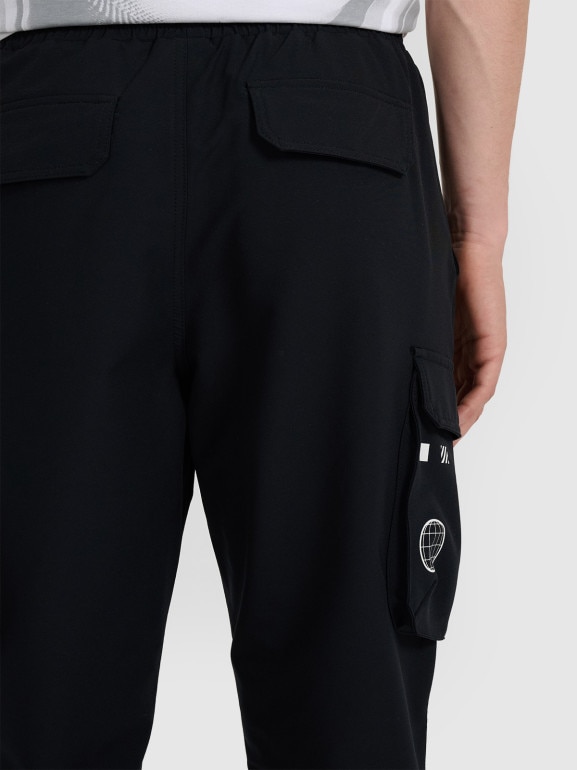 Męskie spodnie casual 4F 4FRAW25TTROM1631 - czarne