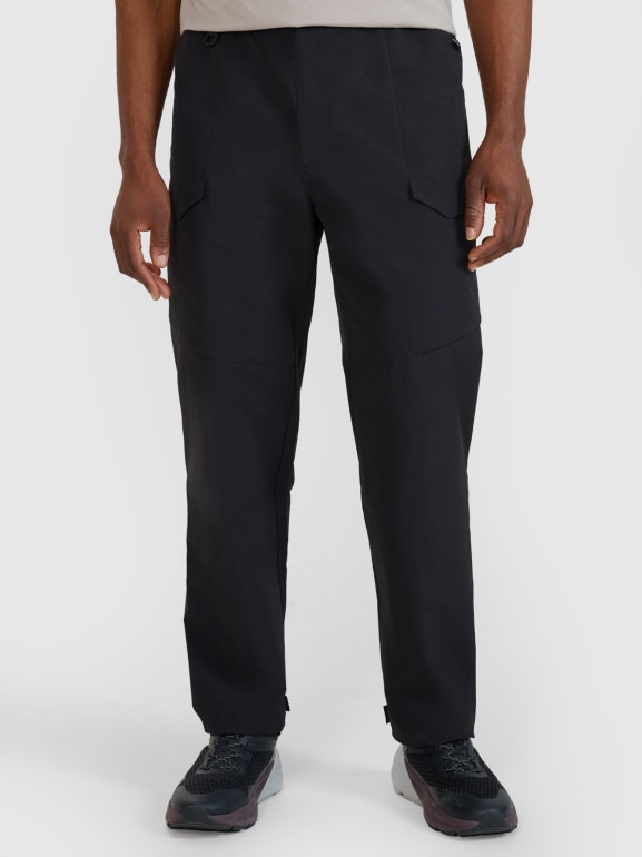 Męskie spodnie casual 4F 4FWSS25TTROM0998 - czarne