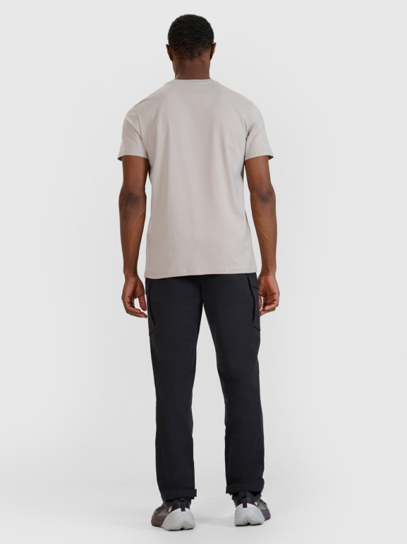 Męskie spodnie casual 4F 4FWSS25TTROM0998 - czarne