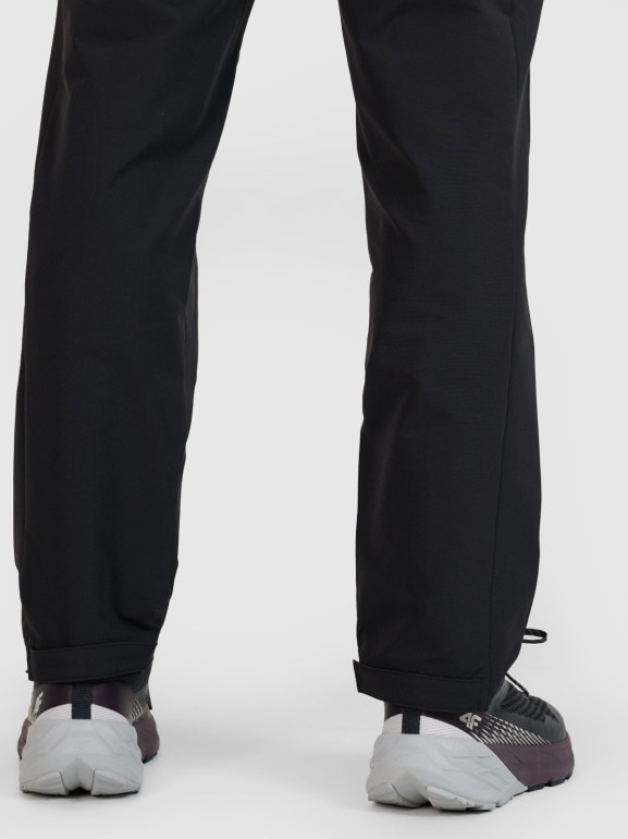 Męskie spodnie casual 4F 4FWSS25TTROM0998 - czarne