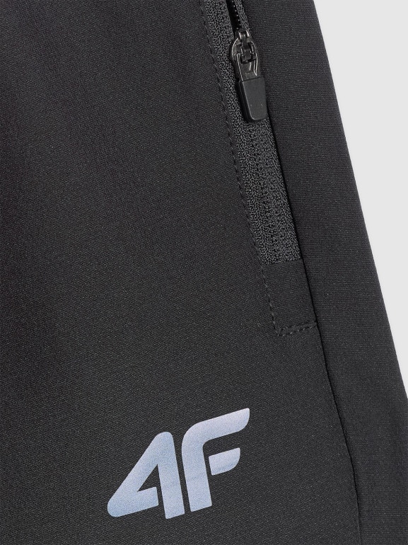 Męskie spodnie do biegania w terenie 4F 4FWAW25TFTRM0930 - czarne