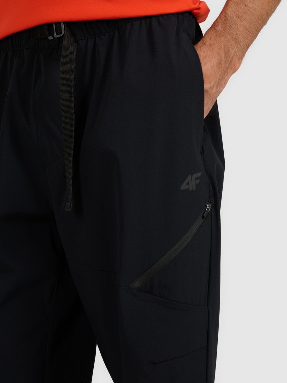 Męskie spodnie dresowe 4F 4FWAW25TTROM1192 - czarne