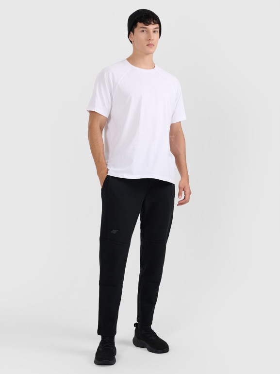 Męskie spodnie dresowe 4F 4FWAW25TTROM1193 - czarne