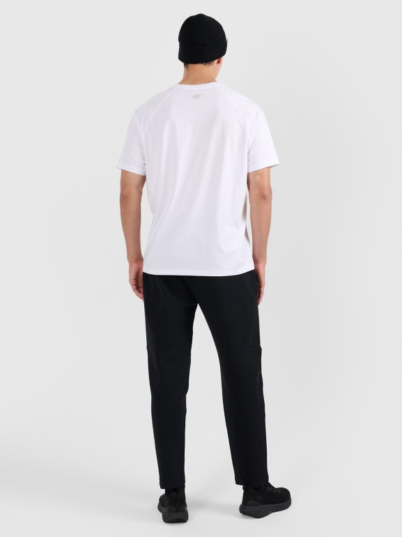 Męskie spodnie dresowe 4F 4FWAW25TTROM1193 - czarne