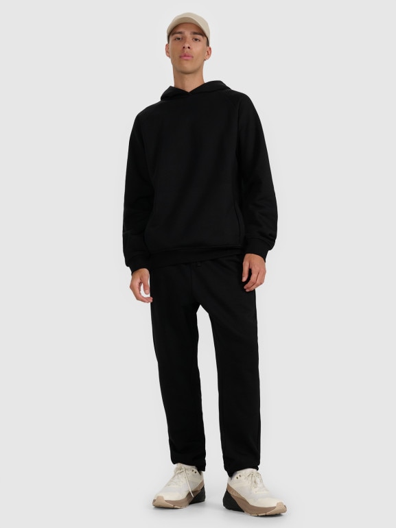 Męskie spodnie dresowe 4F 4FWAW25TTROM1251 - czarne