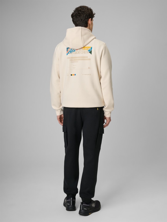 Męskie spodnie dresowe cargo 4F 4FRSS26TTROM1916 - czarne